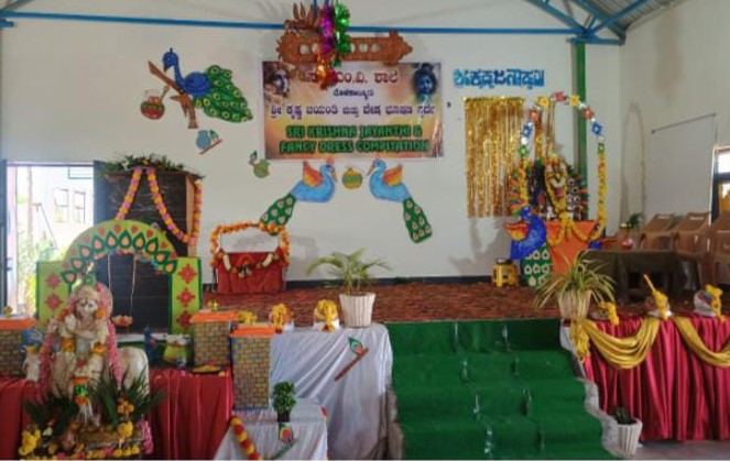 KRISHNA JANMASHTAMI STAGE DECORATION-2024